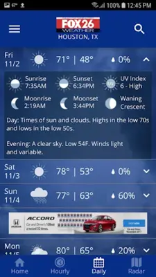 FOX 26 Houston Weather android App screenshot 0